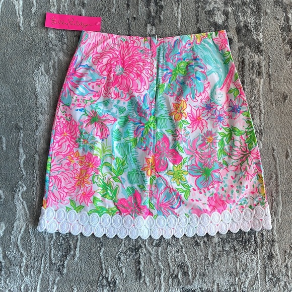 NWT Lilly Pulitzer Floral Izzy Skirt Size 00 - Picture 4 of 12